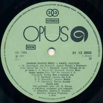 Karol Duchoň: Čardáš Dvoch Sŕdc = Czardas Of Two Hearts