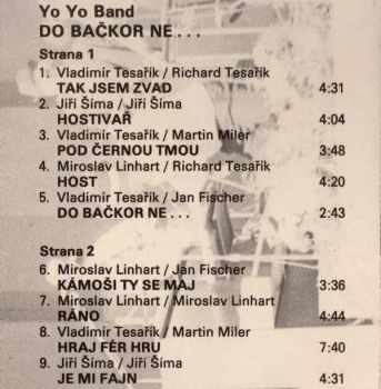 Yo Yo Band: Do Bačkor Ne ...