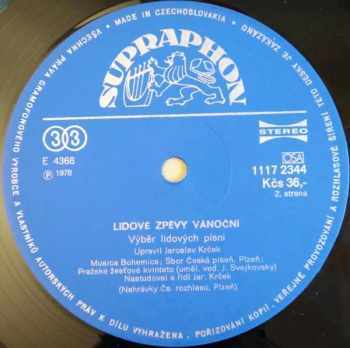 Musica Bohemica: Lidové Zpěvy Vánoční