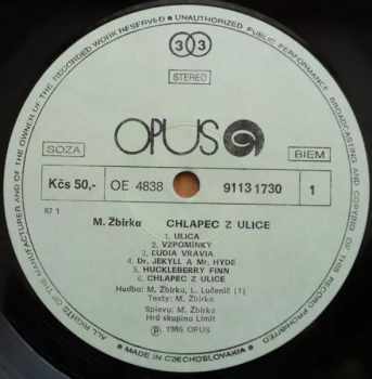 Miroslav Žbirka: Chlapec Z Ulice