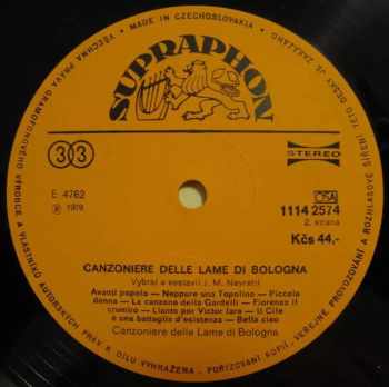 Canzoniere Delle Lame: Canzoniere Delle Lame Di Bologna
