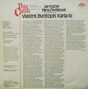 Jan Kačer: Vita Caroli ― Vlastní Životopis Karla IV.