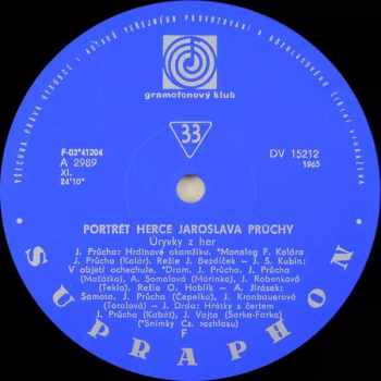 Jaroslav Průcha: Portrét Herce Jaroslava Průchy