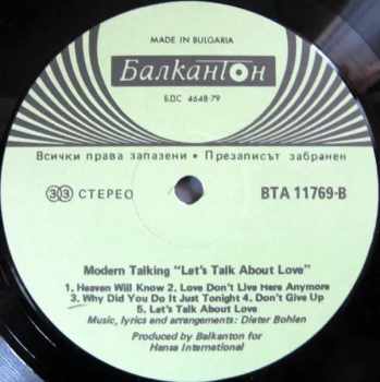 Modern Talking: Let's Talk About Love - The 2nd Album