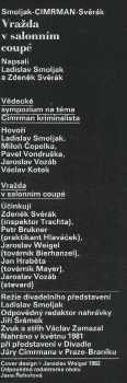 Zdeněk Svěrák: Vražda V Salonním Coupé