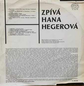 Hana Hegerová: Šansony S Hanou Hegerovou