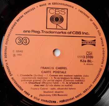 Francis Cabrel: Carte Postale