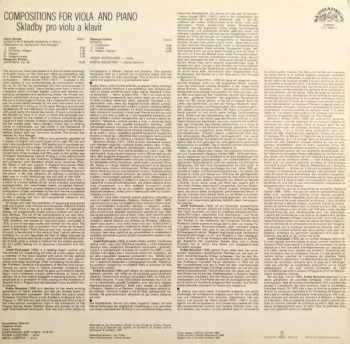 Benjamin Britten: Compositions For Viola And Piano