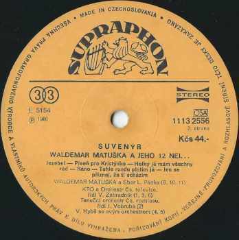 Waldemar Matuška: Suvenýr (Waldemar Matuška  A Jeho 12 Nej...)