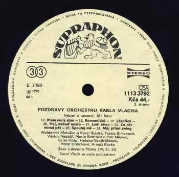 Karel Vlach Orchestra: Pozdravy Orchestru Karla Vlacha 1947-1982 (2xLP + BOOKLET)