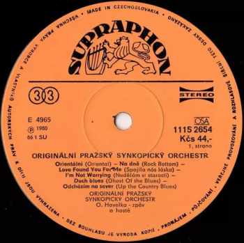 Originální Pražský Synkopický Orchestr: Originální Pražský Synkopický Orchestr