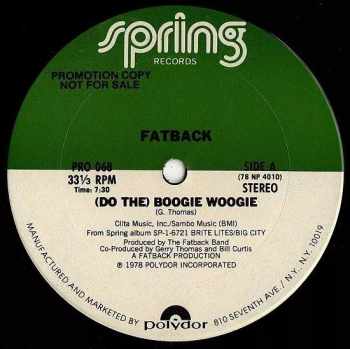 The Fatback Band: (Do The) Boogie Woogie