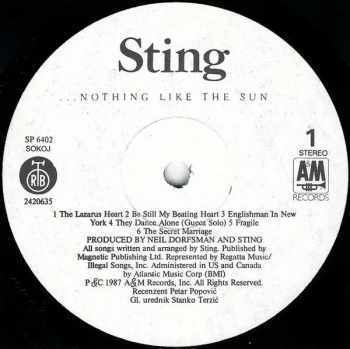 Sting: ...Nothing Like The Sun