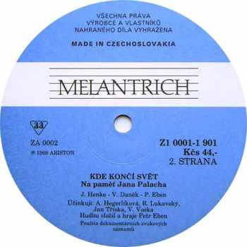 Various: Kde Končí Svět (Na Paměť Jana Palacha)