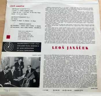 Leoš Janáček: Leoš Janáček: Smyčcový Kvartet č. 1 „ Z Podnětu Tolstého Kreutzerovy Sonáty “ / Smyčcový Kvartet č. 2 „ Listy Důvěrné “ CLR