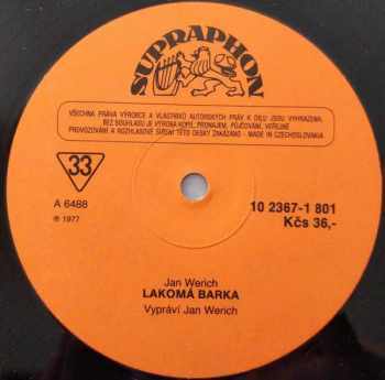 Jan Werich: Král Měl Tři Syny / Úsporná Pohádka / Lakomá Barka