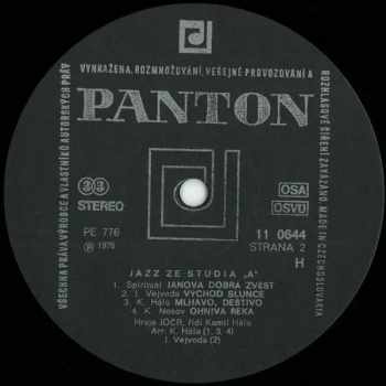 Czechoslovak Radio Jazz Orchestra: Jazz Ze Studia “A”