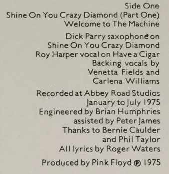 Pink Floyd: Wish You Were Here