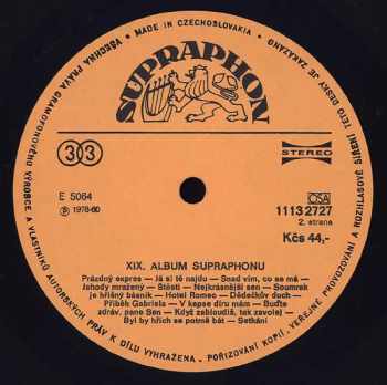 Various: XIX. Album Supraphonu