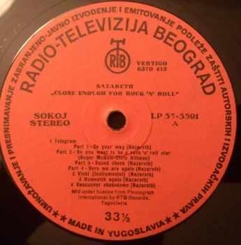 Nazareth: Close Enough For Rock 'N' Roll