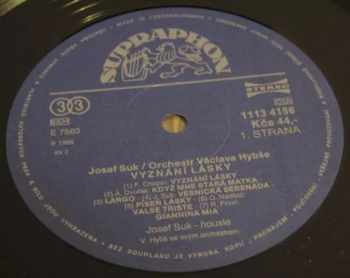 Josef Suk: Vyznání Lásky