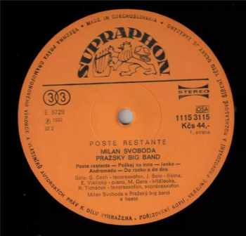 Milan Svoboda: Poste Restante
