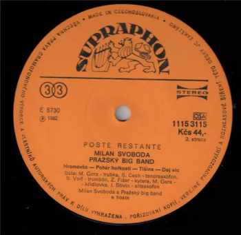 Milan Svoboda: Poste Restante