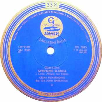 The Czech Philharmonic Orchestra: Symfonie D Moll