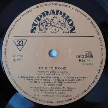 R. A. Dvorský Orchestra: Už Je To Dávno...