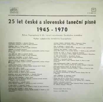 Various: 25 Let České A Slovenské Hudební A Literární Tvorby 1945 -1970