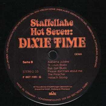 Staffellake Hot Seven: Dixie Time (Auslese '80)