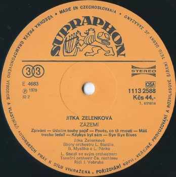 Jitka Zelenková: Zázemí (84 1)