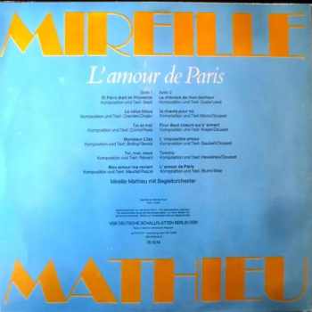 Mireille Mathieu: L'Amour De Paris