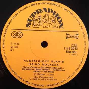 Václav Hybš Orchestra: Nostalgický Klavír / Piano In Nostalgia