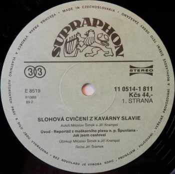 Miloslav Šimek: Slohová Cvičení Z Kavárny Slávie