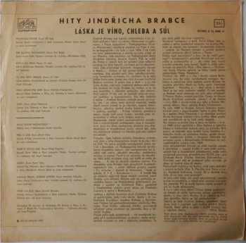 Jindřich Brabec: Hity Jindřicha Brabce - Láska Je Víno, Chleba A Sůl