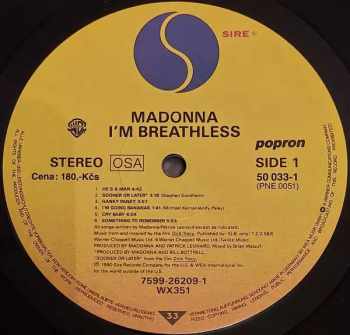 Madonna: I'm Breathless (Music From And Inspired By The Film Dick Tracy)