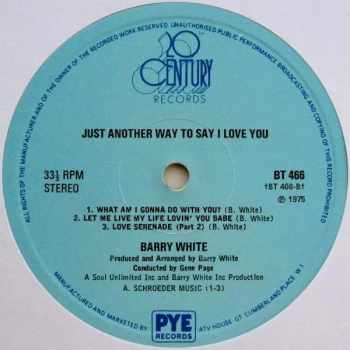 Barry White: Just Another Way To Say I Love You