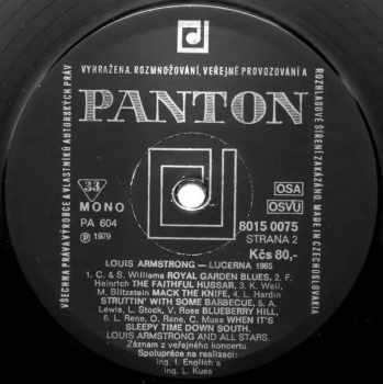 Louis Armstrong: Lucerna~1965  Lucerna Hall~Prague 1965  Live