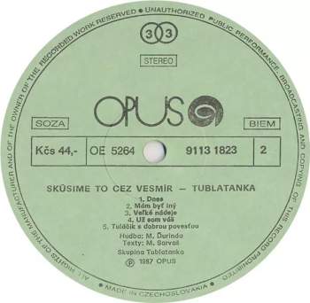 Tublatanka: Skúsime To Cez Vesmír