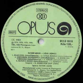 Elton John: Love Songs