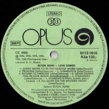 Elton John: Love Songs