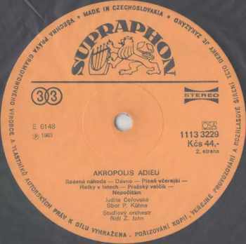Judita Čeřovská: Akropolis, Adieu