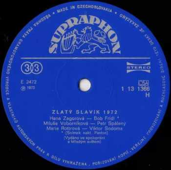 Various: Zlatý Slavík 1972