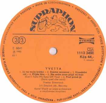 Yvetta Simonová: Yvetta