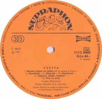 Yvetta Simonová: Yvetta
