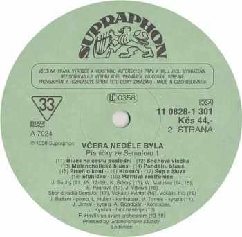 Various: Včera Neděle Byla (Písničky Ze Semaforu 1)