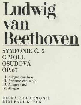 The Czech Philharmonic Orchestra: 5 · Symfonie C Moll Osudová (86 1)