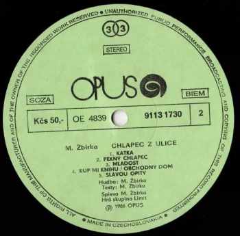 Miroslav Žbirka: Chlapec Z Ulice