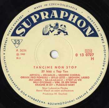Karel Vlach Orchestra: Tančíme Non Stop 27 Hitů Z Top Ten